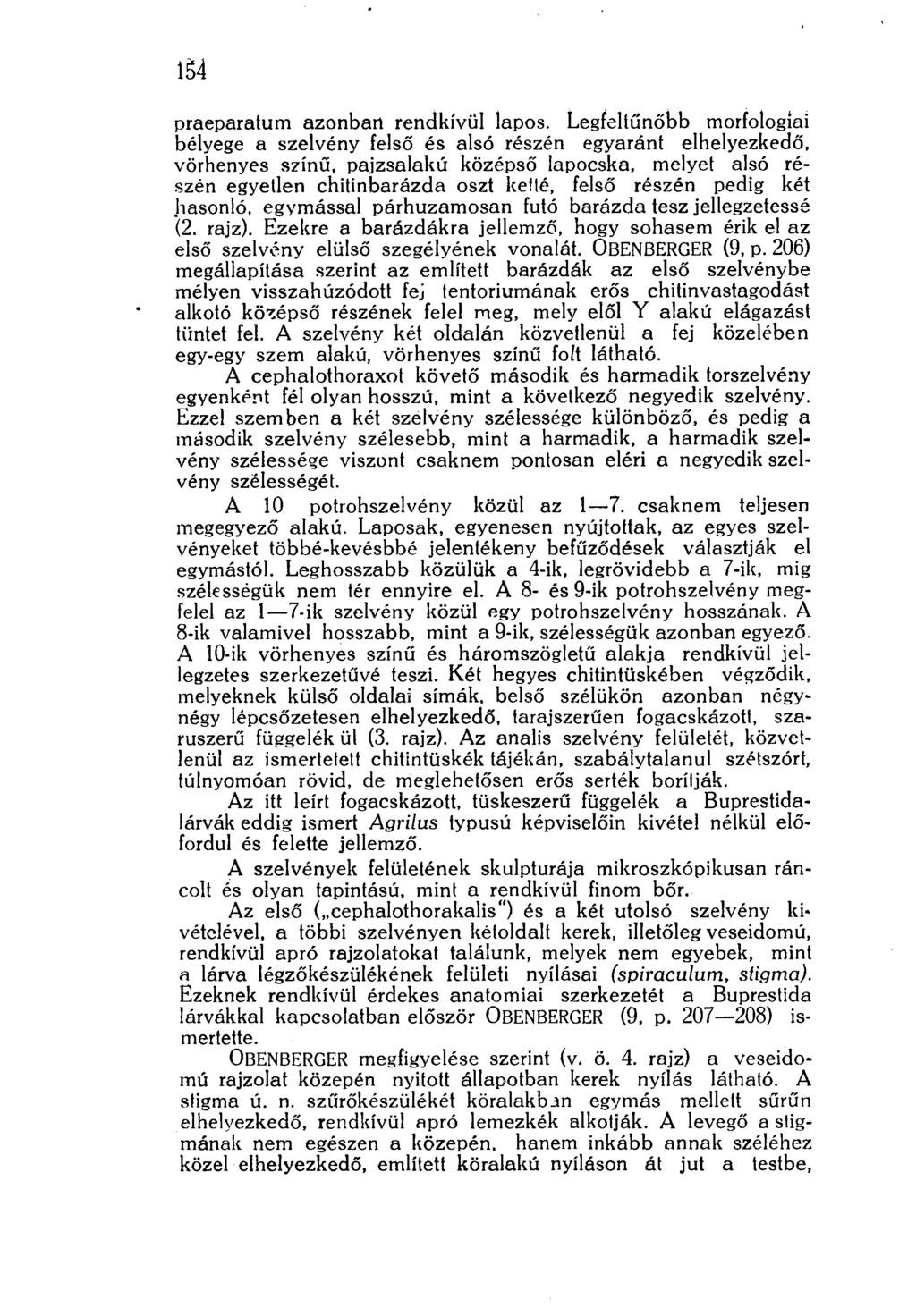 154 praeparatum azonban rendkívül lapos.