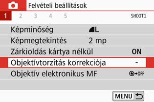 3 Az optikai jellemzők miatt bekövetkező objektívtorzítás korrekciójan A periférikus fényvesztés, más néven peremsötétedés jelensége során a kép sarkai az objektív optikai jellemzői miatt sötétebbnek