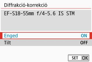 3 Az optikai jellemzők miatt bekövetkező objektívtorzítás korrekciójan Mivel a rendszer ilyenkor torzításkorrekciót alkalmaz, a fénykép akeresőben látottnál szűkebb képtartományt fog tartalmazni.