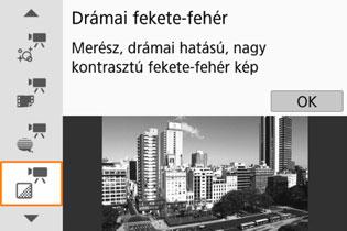 Megjelenik a gyorsvezérlés képernyő. Válassza a [l] lehetőséget.
