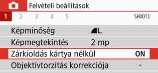 Ha csak az érintőképernyőn végzett műveletekre vonatkozóan szeretné kikapcsolni a hangjelzést, válassza az [Érintse: n] lehetőséget.