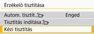 3 Kézi érzékelőtisztításn Az automatikus érzékelőtisztítással nem eltávolítható por kézzel eltávolítható egy kereskedelmi fogalomban kapható légfúvó stb. alkalmazásával.