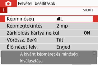 Alapértelmezett beállítása [Enged]. 1 Válassza ki a [Funkcióismertető] lehetőséget. 2 Válassza az [Enged] parancsot.