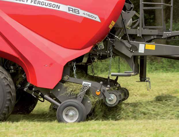 06 www.masseyferguson.com Gyors felszedés A Massey Ferguson bütyök nélküli felszedő kialakításának köszönhetően nagyobb munkasebességek is elérhetők.