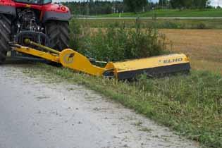 kihelyezhetőség - a traktor középvonalától 420 cm Hidraulikus oldalkihelyezés 180