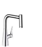 hansgrohe Konyhai csaptelepek 37 króm -000 nemesacél megjelenésű felület -800 221 M7119-H200 Kétlyukú 200-as Select egykaros konyhai csaptelep kihúzható zuhannyal # 73804, -000, -800 47 58 208 320