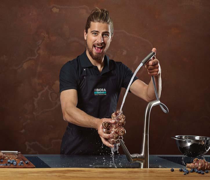 hansgrohe Szponzorálás 43 hansgrohe Szponzorálás Maximális teljesítmény két keréken és a konyhában Ahhoz, hogy egy csapat maximális teljesítményt tudjon nyújtani, minden tagjának összehangoltan és