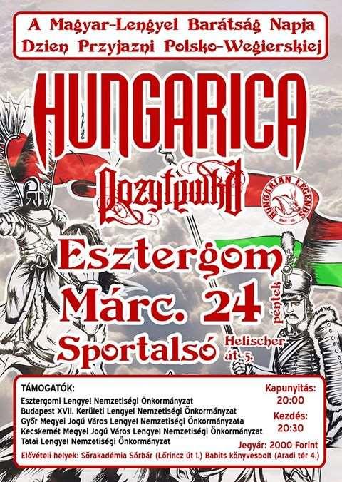 A Hungarica 2010 óta koncertezik Lengyelországban, de az elmúlt években egyre több sikeres önálló turnéra is meghívást kaptunk. https://www.facebook.com/hungarica http://www.hungaricamusic.