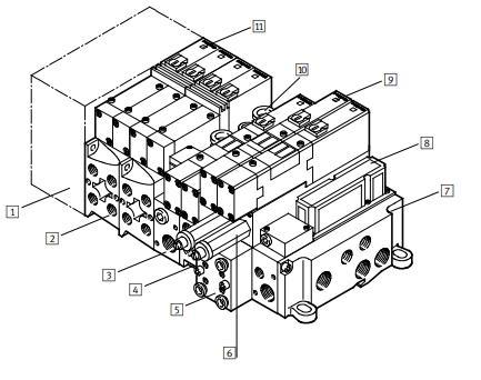 3.6. FESTO VIMP-MINI szelepsziget és S7 PLC 8. ábra: Festo VIMP MINI szelepsziget A szelepsziget (8.