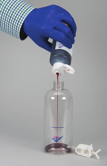 Csatlakoztassa az Y-csatlakozót az infúziós palack alján lévő nyitott csőhöz 5.