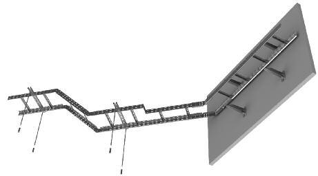 Külön megrendelés esetén a lépcsőkiosztás 150 és 450 mm is lehetséges. rozsdamentes kábellétrák 1,2 mm vastag fémlemezekből készülnek. csomagolás a speciális gyártás miatt nem szabványos.