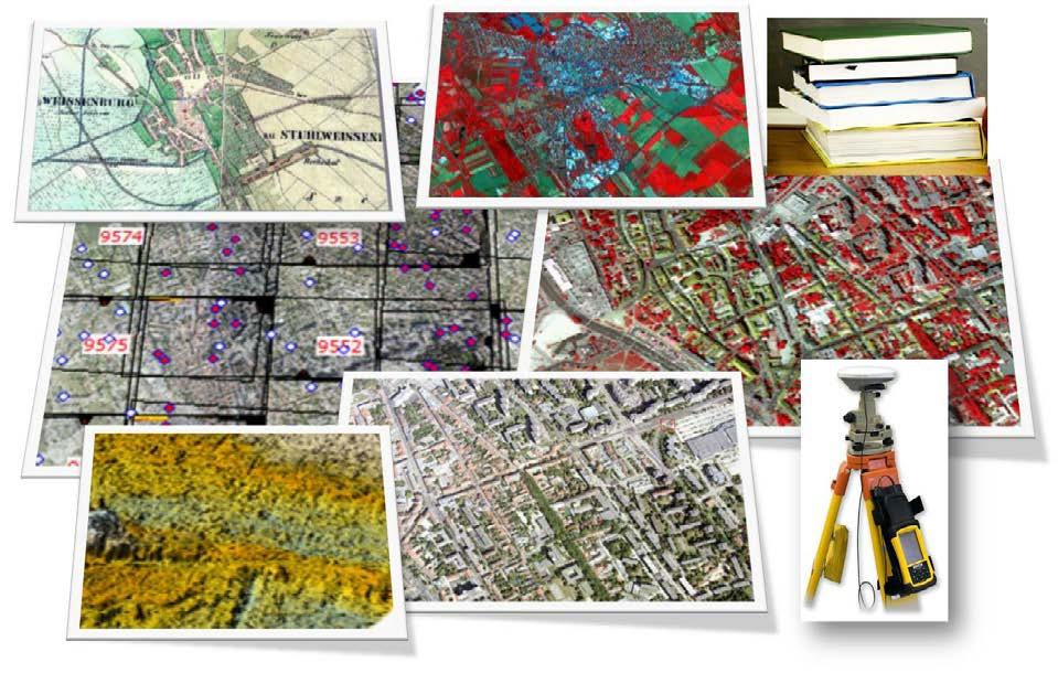 Városökológiai modell kialakítása az adatnyerésre, adatfeldolgozásra, integrált adatbázis kialakítására, elemzési lehetőségekre, egyéb feladatokra Műholdas felvételek LANDSAT TM (1986-2011), SPOT