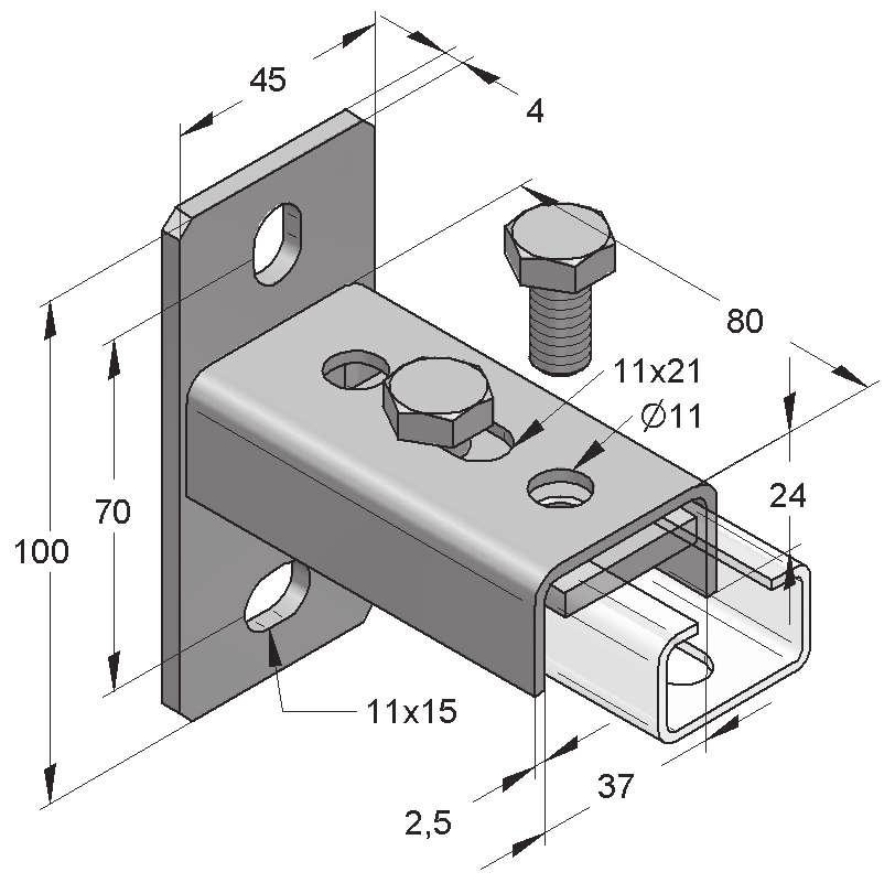 Cikkszám F Z Talplemez [Nm] [kg/db] [db] C35 Síntalp, hosszanti 100 x 45 x 4,0 mm 25 2,0 0,374 25 08134 C35 Síntalp, kereszt 100 x 45 x 4,0 mm 25 2,0 0,374 25 08135 C35 Sínanya dupla, 2xM10