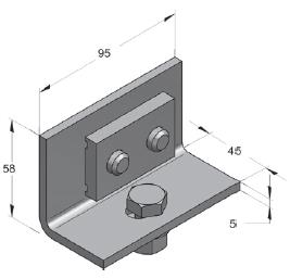 Cikkszám Fz - [kg/db] [db] C45 konzol merevítő 45 rövid (IB 510) 11,5 0,68 25 0815101 C45 konzol merevítő 45 hosszú 10,0 2,09 1 9108151 C45 Adapter