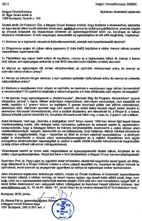 7. melléklet Veroceipolgarmester180720 8./8 Budapest, 2018. július 20. Tejfalussy András okl. vill.