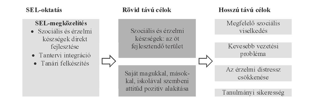 Iskolakultúra 2015/10 A SEL-programok rövid és hosszú távú céljai A SEL-programok kialakítása során rövid és hosszú távú célokat egyaránt meghatároznak (2. ábra).