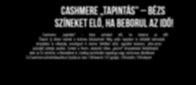 ÚJ Cashmere színek klasszikus