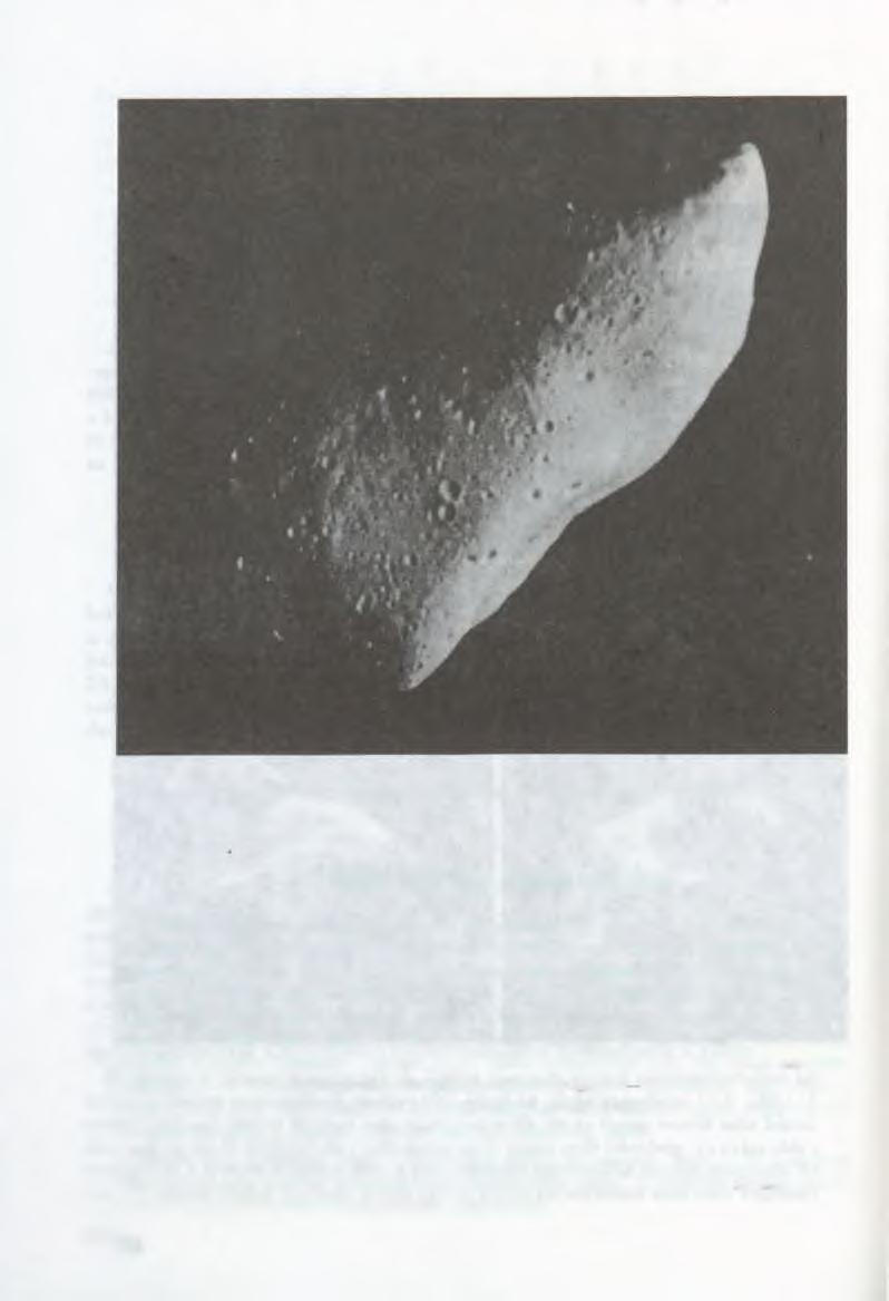1.2. ábra. A Gaspra kisbolygó (a Galileo űrszonda felvétele) A Halley-üstökös távoli kitörése A Halley-üstökös már 14.