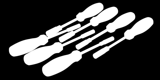 bitkészlet táskában Ergonomikus kialakítású gumírozott markolat Edzett króm-vanádium acél