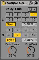 Zongora (piano) Simple delay-t és reverbet alkalmaztam a