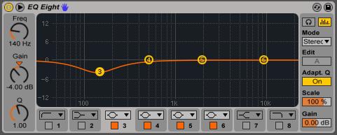 Második mixing példa Stílus: elektronikus zene. Ebben az esetben a dobot és basszust tesszük össze sidechain kompresszió nélkül.
