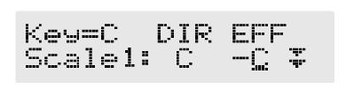 Feedback Ezzel állíthatjuk a Harmonist hang visszacsatolásának mértékét. Level Ez állítja a Harmonist hang hangerejét. Key A játszani kívánt dal hangnemét adjuk meg vele.