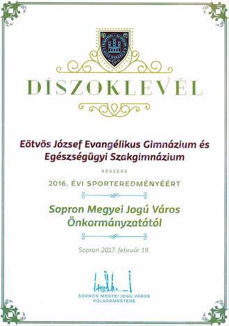 Sikereik elismeréséül emléklapot és emlékplakettet nyújtottak át számukra a város képviselői egy