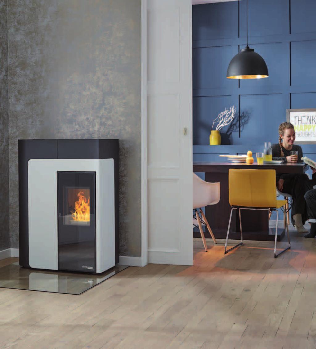 HSP 8 HOME Automatikus beltéri hőmérsékletszabályozás biztonsági funkciók ECO-üzemmód - tartós üzem kis teljesítménnyel Tüzelőanyag minőségfelismerés Heti program WLAN Local és Global