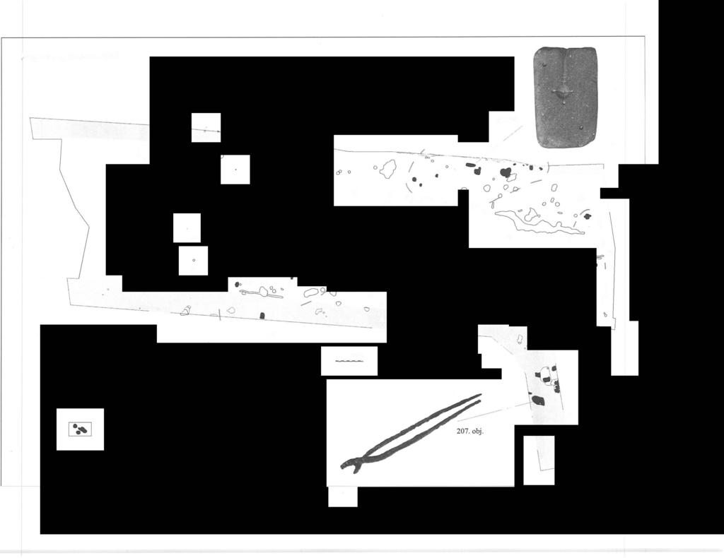 Nagyrécse, Baráka-dűlő.-Q( k wt ) z. \./ G=? -: 0 0 tv w l.o 0 l D D 1 1 D 0 0 0 0 a 0 - _._ 0 Q - 0 0 0 8 01 I {) 0 0 \)" O. - 2006. évi feltárás 9. századi objektumok 9.