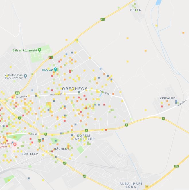 táblázat: Székesfehérvári ingatlan m 2 árak 2018.