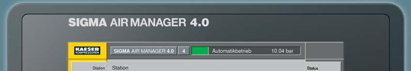 SIGMA AIR MANAGER 4.0 Amit tud. És amit ez az Ön számára jelent. KAESER SIGMA NETWORK Az összes részegység. Biztonságos hálózatba kötve.