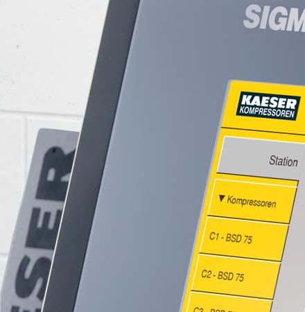 Áttekinthető 12 colos színes kijelző Strapabíró, egyszerűen kezelhető érintőképernyő A SIGMA AIR MANAGER 4.