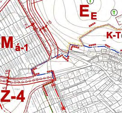 Részlet a hatályos külterület szabályozási tervből A módosítással érintett terület felső részét a Balaton Kiemelt Üdülőkörzet Területrendezési Terve térségi jelentőségű tájképvédelmi övezetbe