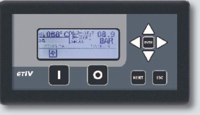 SMS berendezés Service Management System - terheléses üzemórák száma; - kompresszor állapot led (készenlét, üresjárat, termelés); - karbantartásig