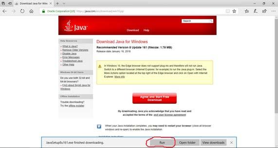 JAVA beállítása és verziójának ellenőrzése A feltelepített Java beállításait elérjük a tálcán, a windows gombra kattintva, majd megkeressük a programok listájában a