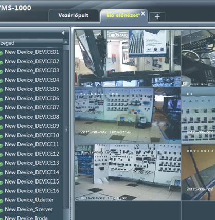 NVMS 1000 EGYÉNI KÉPFELOSZTÁS NVR ÜZEMMÓD ANALITIKA
