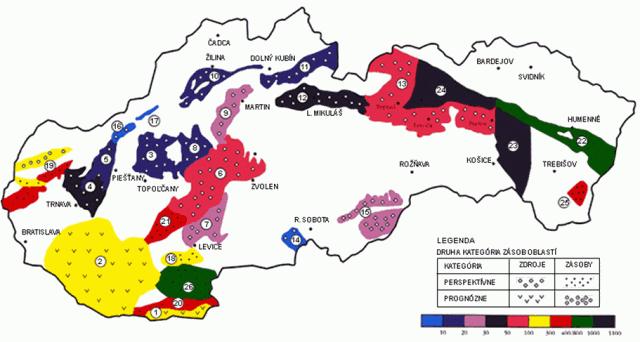 Obrázok č. 6: Mapa geotermálnych oblastí Slovenska Zdroj: www.kvt.sjf.stuba.sk/web/geotermalna%20energia.ppt [cit. 21.04.2011] Geotermálna energia predstavuje centralizovaný zdroj pre danú lokalitu.