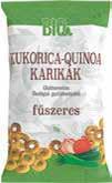 SNACK DAY BIO RIZS- BURGONYA ÉRMÉK Sajtos és vöröshagymás 1 kg = 2 654 Ft 75 g 199Ft NATURAL CRUNCHY BIO