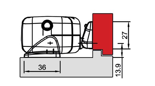 Es gibt Antriebsvarianten für 24 V DC Versorgung 24V DC változat a motor 24V DC változatban is szállítható 24 VDC NRWG geprüft Das Komplettsystem ist nach DIN EN 12101-2 geprüft NRWG minősített a