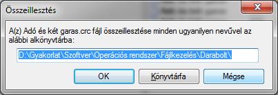 A megjelenő párbeszédablakba gépeljük be a 100 KB-ot, majd daraboljuk fel a fájlt az OK gomb lenyomásával.