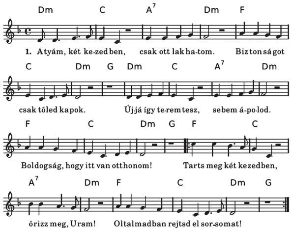 11. Atyám, két kezedben 2. Atyám, két kezedben teljes az öröm, Ajándékodban gyönyörködöm.