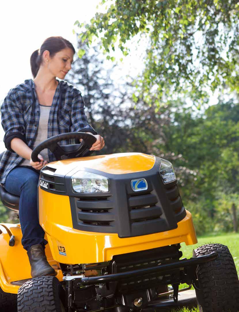 A CUB CADET FŰNYÍRÓTRAKTOROK BELÉPŐ MODELLJEI Egy fűnyírótraktor használatával valóban olyan szintre jutunk, ahol a fűnyírás élvezetes és hatékony kerti élménnyé