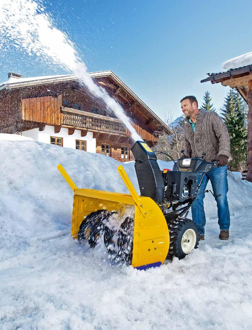 HÓMARÓK NAGY TELJESÍTMÉNNYEL A Cub Cadet X szériás fokozatú hómarói a legzordabb téli időjárás esetén is állják a sarat.