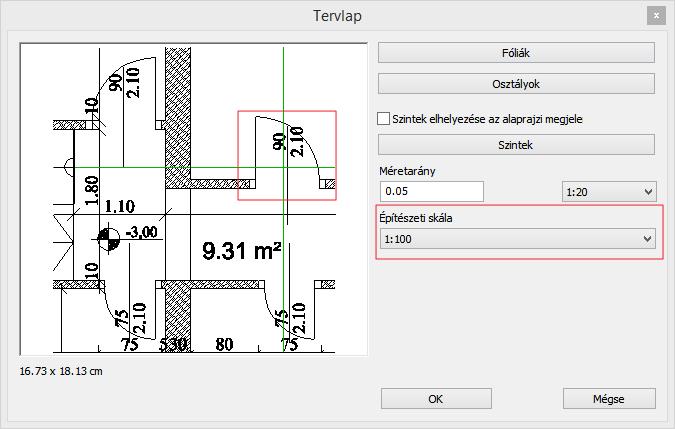 14 Nyomtatás az ARCHLine.XP programban 1.1.9. Építészeti skála módosítása Az építészeti skála faktor a rajzi skálától függetlenül kezelhető. 1.2.