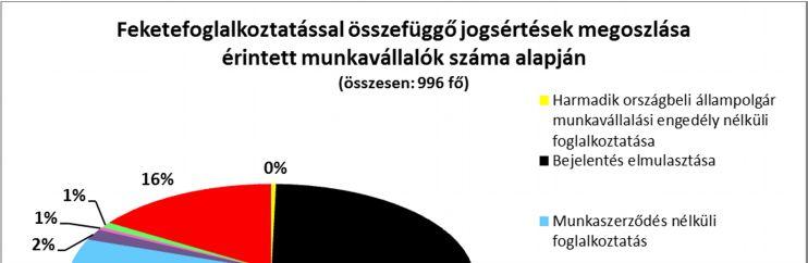 az idei év első felében az ágazatban egyértelműen a feketefoglalkoztatás volt a legtipikusabb szabálytalanság, melynek kapcsán a legtöbb intézkedés