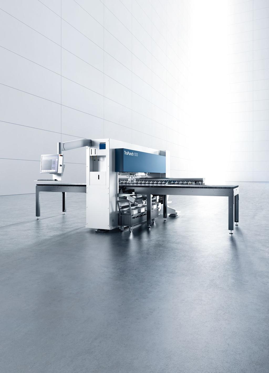 8 TruPunch 1000 TruPunch 1000 és TruMatic 1000 fiber TruPunch 1000 Az újszerű stancoló gép, amelyet igényei és megrendeléseinek állása szerint akár lézeres stancoló gyártócellává is fejleszthet.