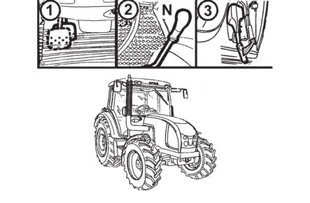 A traktor megállítása - kézifék Normál körülmények között fokozatosan állítsa le a traktort. Röviddel a megállás előtt: A GÉP MŰKÖDÉSE 1. Nyomja ki a tengelykapcsolót. 2.