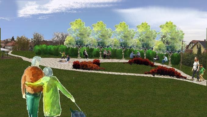 Pihenőpark kialakítása Az elhanyagolt BMX pálya helyén lehetőség van pihenőpark kialakítására.