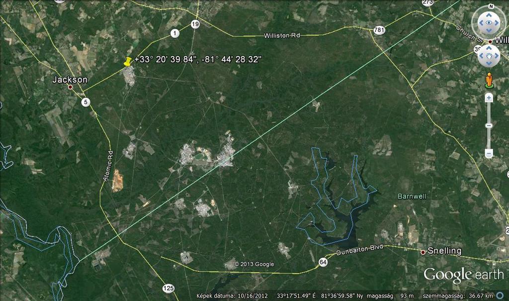 kötésével kezdett folytatódik a civil szférában is a lakosság meggyőzésével. A területet Dél- Karolina állam biztosítaná a Savannah River telepen.