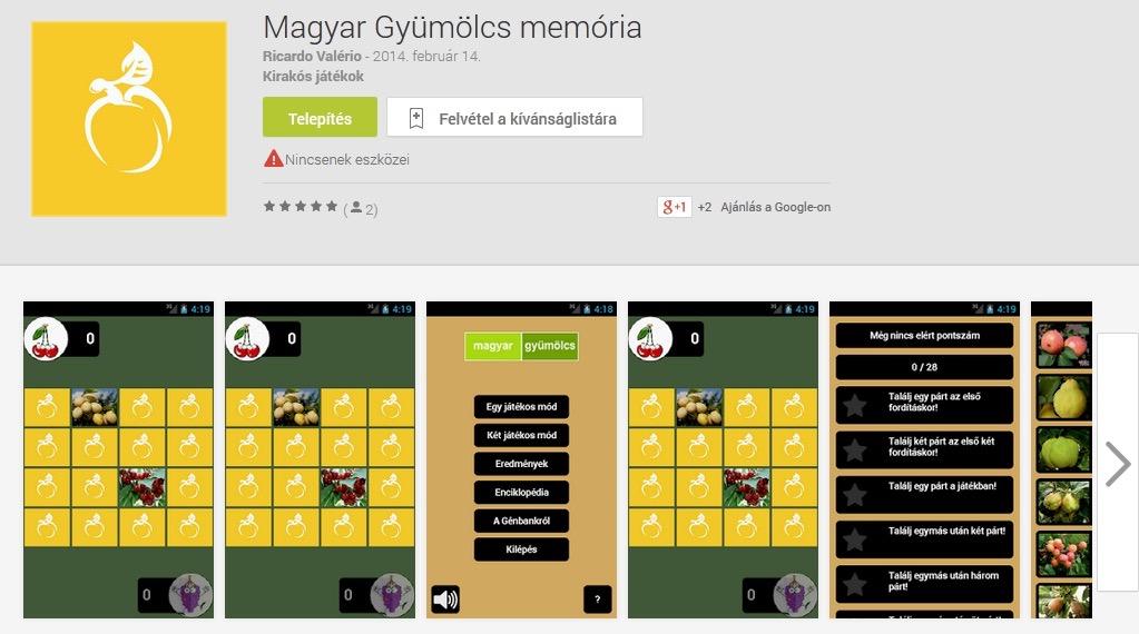 MEMÓRIAJÁTÉK https://play.google.